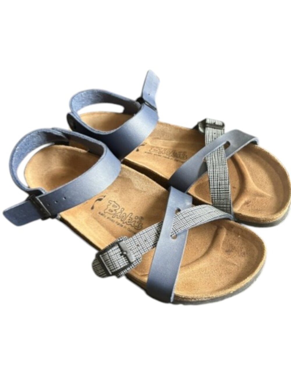 Birki's Lillie Leather Strappy Sandals Hardly Used - Navy - US 9/EU 40